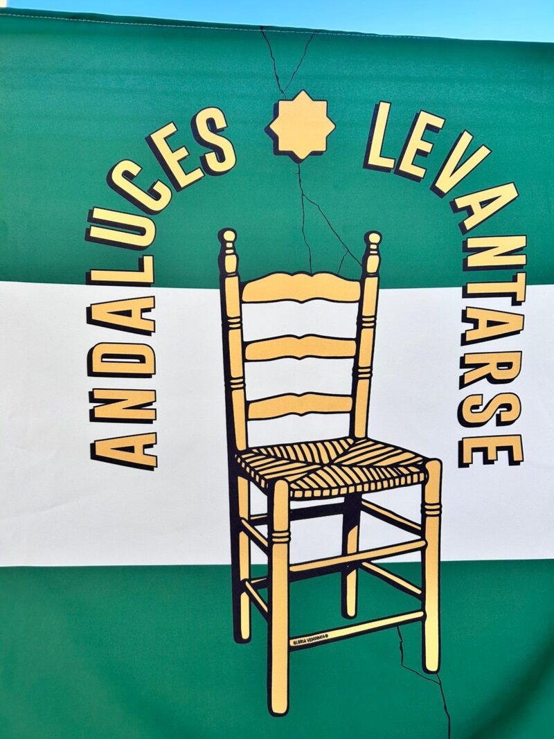 Bandera ANDALUCES LEVANTARSE - Imagen 3