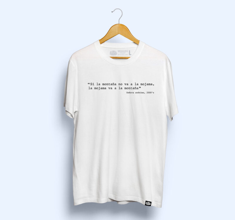 Camiseta 'Si la mojama no va a la montaña...'