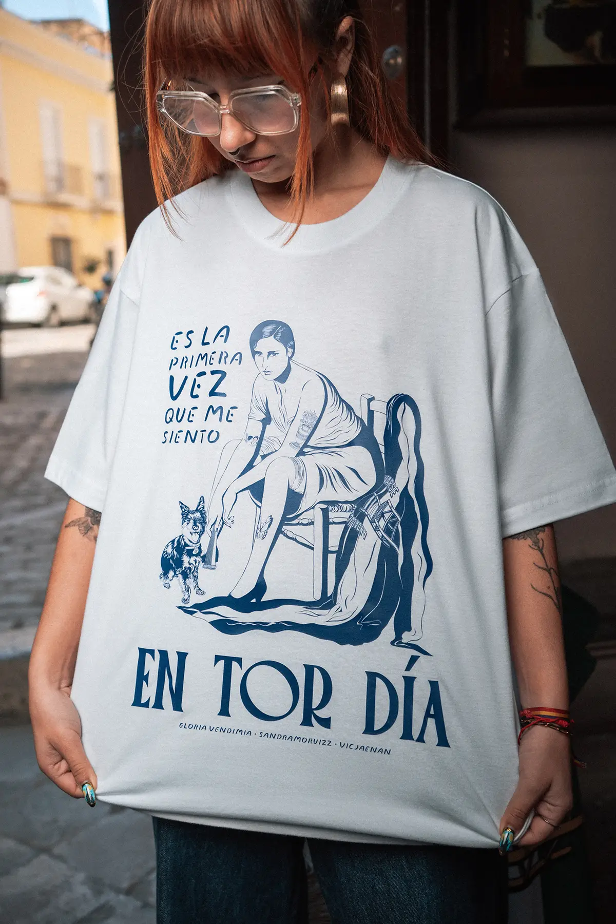 Camiseta oversize LA SANDRITA PICONERA - Imagen 3